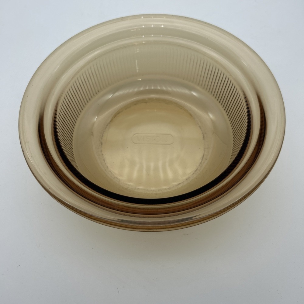 Vintage Vision‎ Corning (V-30-B) 24oz Amber Glass Bowl Pyrex
